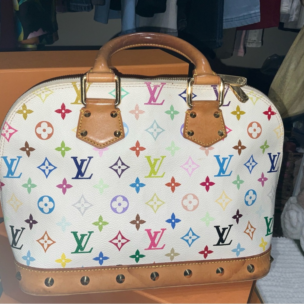 Authentic Louis Vuitton LV Bag M92647 Alma PM Monogram Multicolor